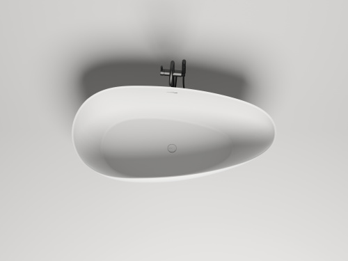 Ванна из искусственного камня Salini PAOLA 101512SM 172х82 отдельностоящая асимметричная - фото 3